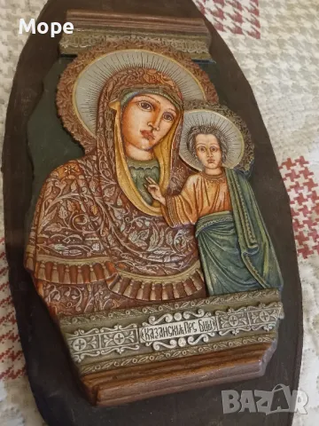 Икона Казанска Света Богородица с Младенеца , снимка 2 - Икони - 48498481