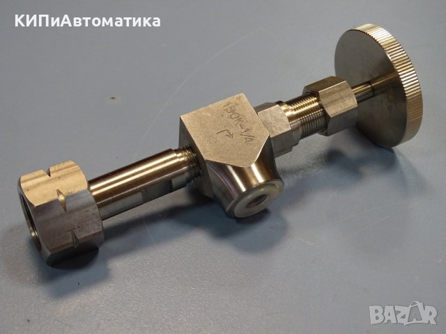 кран г-образен FUJIKIN 150K 316 diaphragm valve actuator 1/4, снимка 3 - Резервни части за машини - 37203792