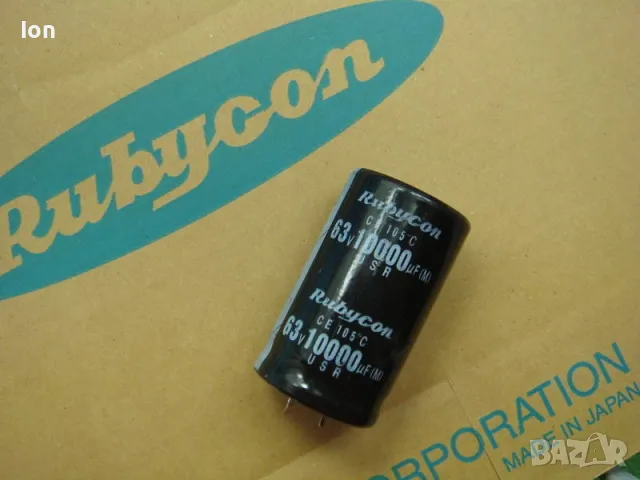 10000uF/63V, 105°C, Rubycon кондензатори, snap-in изводи