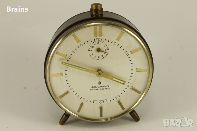 Стар Немски Будилник JUNGHANS TRIVOX SILENTIC 1960-те, снимка 2 - Антикварни и старинни предмети - 51868110