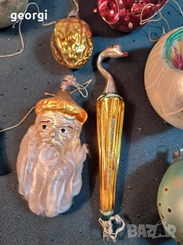 стари стъклени коледни играчки 35/1, снимка 13 - Антикварни и старинни предмети - 54258009