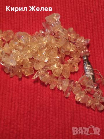 СТАРО СКЪПОЦЕННО ИСКРЯЩО РЕТРО АРТ КОЛИЕ НАТУРАЛЕН ПЛАНИНСКИ КРИСТАЛ РЪЧНО НИЗАН НАКИТ 34637, снимка 10 - Антикварни и старинни предмети - 39201584
