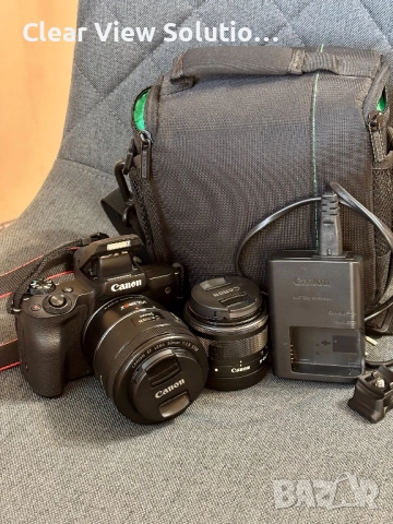 Canon EOS M50 + 2 обектива + аксесоари, снимка 6 - Фотоапарати - 52018909