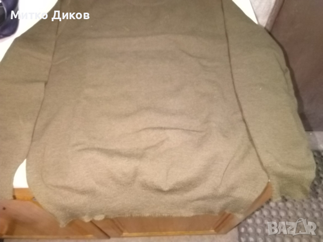 Военен ловен пуловер 50% вълна 50% пан нов Шина Андреева Баните размер М, снимка 2 - Екипировка - 44736967