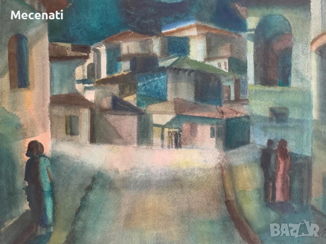 ЗОЯ ЛИТВИНОВА акварел Беларус, снимка 2 - Картини - 53100092