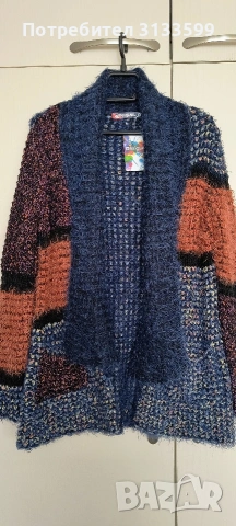 Дамска блуза "Desigual"- размер М; ЖИЛЕТКА "Desigual"- размер L , снимка 12 - Блузи с дълъг ръкав и пуловери - 44034746