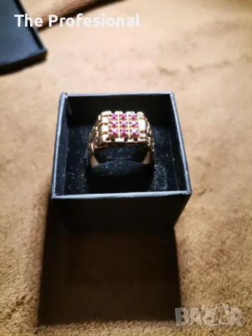 Мъжки златен пръстен, снимка 8 - Пръстени - 49548734