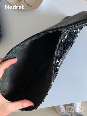 Черна официална чанта, снимка 3 - Чанти - 42863215