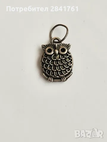 Медальон висулка бухал, снимка 2 - Колиета, медальони, синджири - 49430180