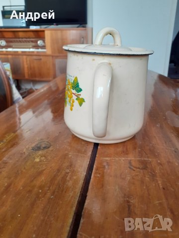Стар емайлиран чайник #21, снимка 2 - Други ценни предмети - 31319638