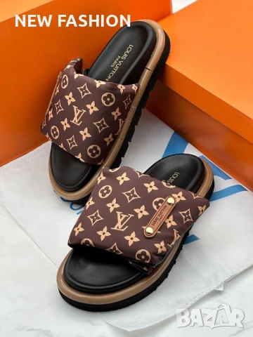 Дамски Чехли ✨ Louis Vuitton , снимка 4 - Чехли - 50887508