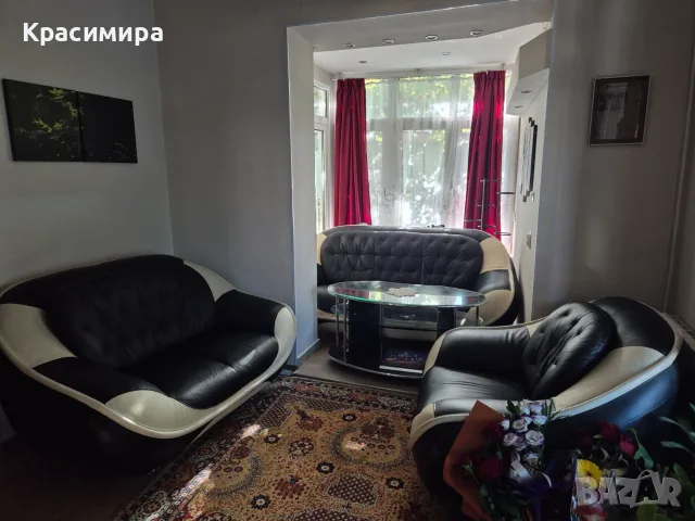 Холова гарнитура – триместен и двуместен диван + люлеещ фотьойл