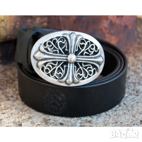 👖 Chrome Hearts – Оригинален кожен колан