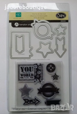 Sizzix Комплекти силиконови печати с щанци за изрязване Различни видове, снимка 9 - Други - 45932153