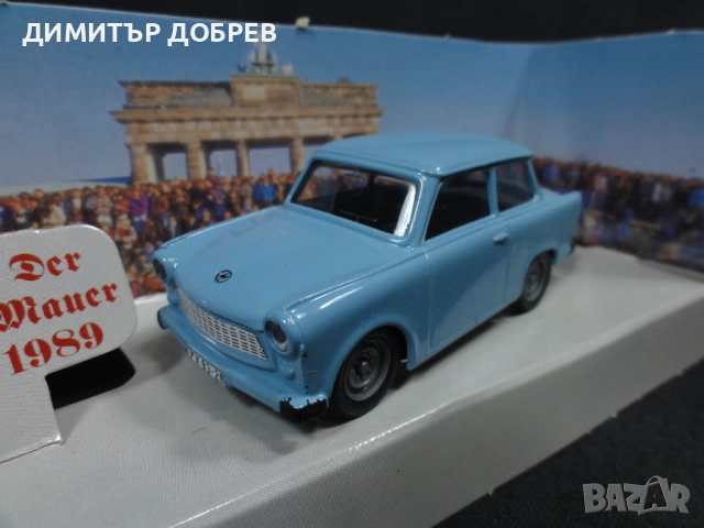1/43 СТАРА РЕТРО МЕТАЛНА КОЛИЧКА МАЩАБЕН МОДЕЛ TRABANT 601 VITESSE PORTUGAL, снимка 4 - Колекции - 52825541