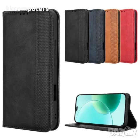 Honor 400 Lite Retro-skin Magnetic Кожен Калъф и Протектор, снимка 2 - Калъфи, кейсове - 50032022