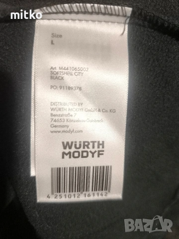 яке WURTH MODYF , снимка 4 - Якета - 54231219