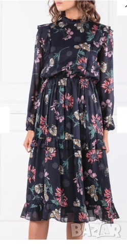 Страхотна дамска рокля HUGO BOSS размер 42 , снимка 4 - Рокли - 53008877