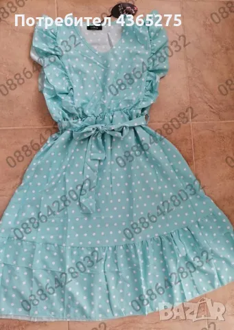 Прекрасен модел рокли на точки с подвижно коланче 💕28лв ✅, снимка 5 - Рокли - 50262887