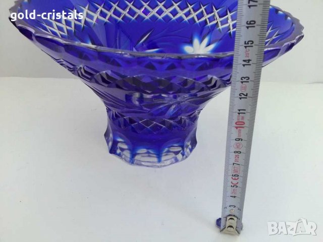 Кристална купа фруктиера, снимка 4 - Антикварни и старинни предмети - 30064361