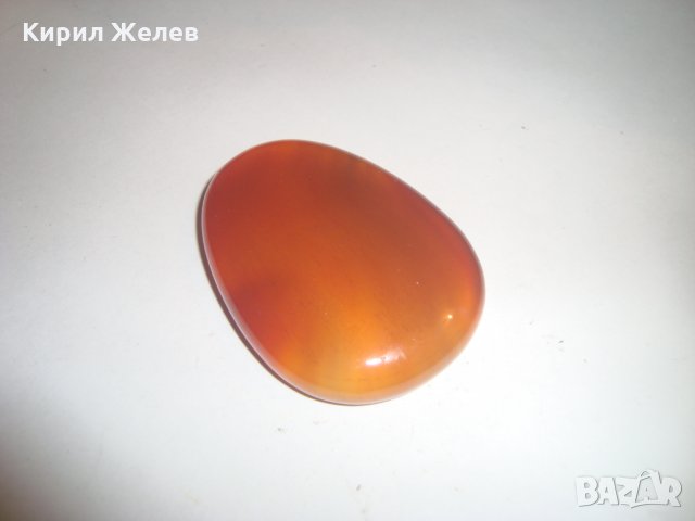 ОГРОМЕН ЮВЕЛИРНО МАЙСТОРСКИ ПОЛИРАН и ШЛИФОВАН НАТУРАЛЕН СКЪПОЦЕНЕН КАМЪК КАРНЕОЛ 3759, снимка 4 - Други - 30550449