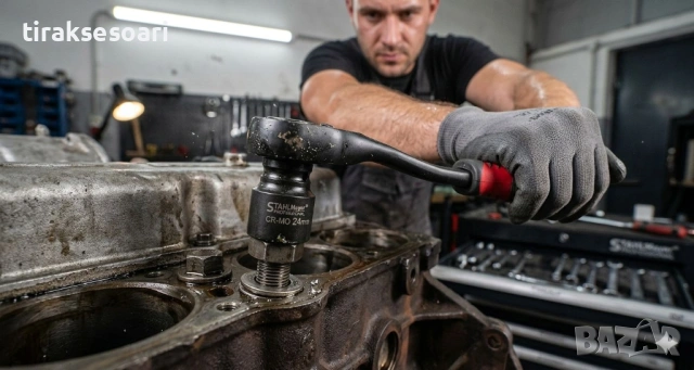 Ударно гедоре 1/2" 37 части STAHLMAYER професионален комплект, снимка 10 - Аксесоари и консумативи - 53905913