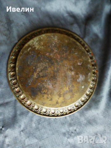 стара бронзова чиния,табла арт деко, снимка 2 - Антикварни и старинни предмети - 29430077