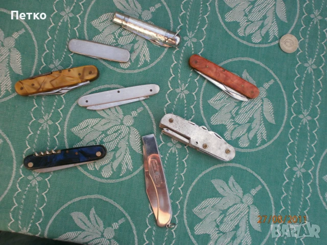 Стари сгъваеми  ножове, снимка 13 - Антикварни и старинни предмети - 51168439