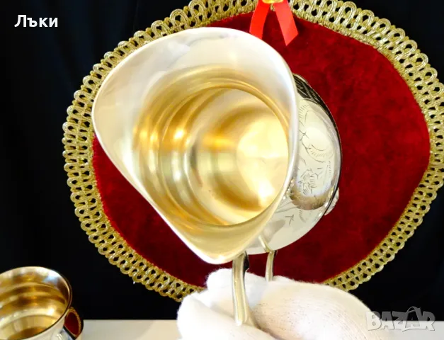 Бронзова кана за ракия,каничка,барок. , снимка 2 - Антикварни и старинни предмети - 47747647