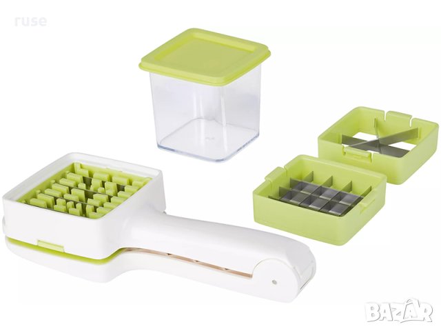 НОВИ! Универсално ренде с 3 приставки контейнер с капак