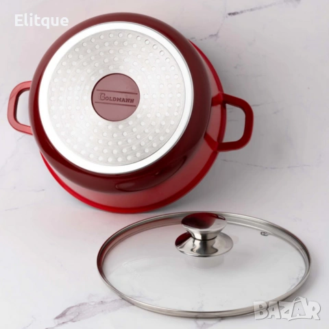 Тенджера Goldmann GM-7328R / GM-7324R, мраморно покритие, снимка 7 - Други - 53045900