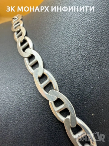 Сребърен ланец /925/, снимка 2 - Колиета, медальони, синджири - 54032634