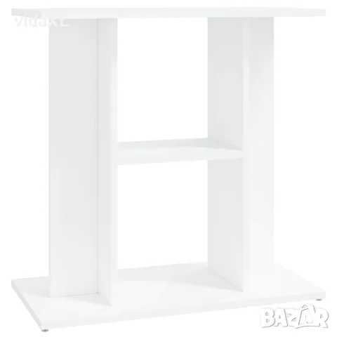 vidaXL Поставка за аквариум, бяла, 60x30x60 см, инженерно дърво, снимка 1 - Аквариуми - 56148108