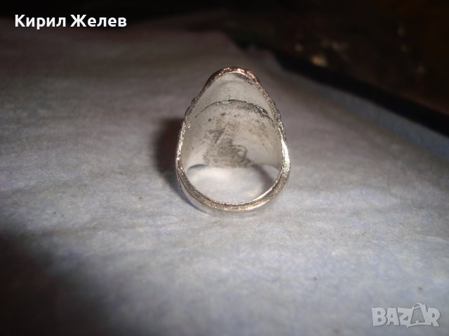 МНОГО КРАСИВ ОРНАМЕНТИРАН ВИНТИДЖ ПОСРЕБРЕН ДАМСКИ АРТ ПРЪСТЕН 77541, снимка 3 - Пръстени - 37463810