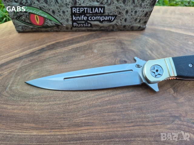 Руски сгъваем нож REPTILIAN NKVD-01-2, снимка 6 - Ножове - 51666954
