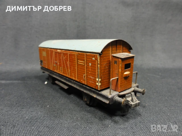 СТАРА РЕТРО МЕТАЛНА ИГРАЧКА ТОВАРЕН ВАГОН TRIX HO 1/87, снимка 5 - Колекции - 50612209