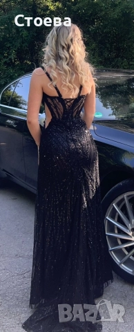 Бална рокля цялата в камъни , снимка 2 - Рокли - 52620650