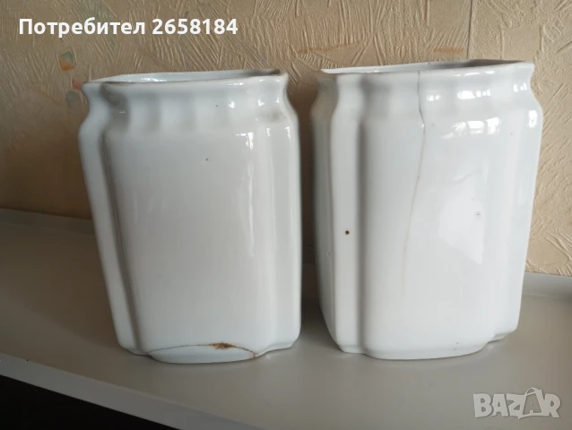 3 части Италиански старинен ръчно рисуван порцелан, снимка 7 - Антикварни и старинни предмети - 50657455