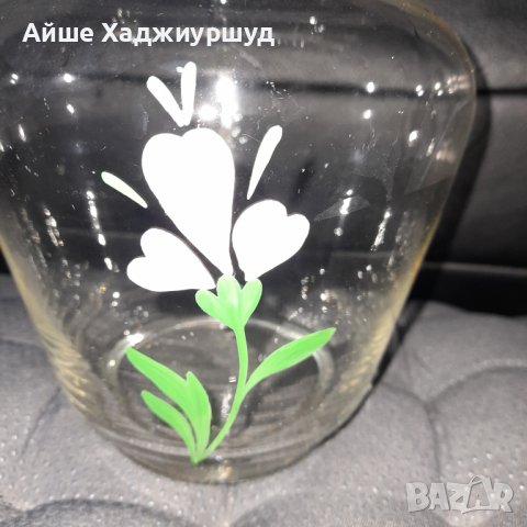Стъклена ваза , снимка 3 - Вази - 42866253