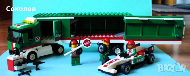 LEGO City Камиони 60020, 60025, 60060 и каскадьорски самолет 60019, снимка 7 - Конструктори - 54000689