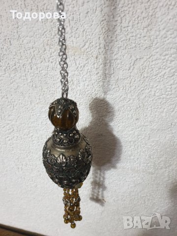 Голяма красива висулка с полускъпоценни камъни, снимка 4 - Други ценни предмети - 39467825