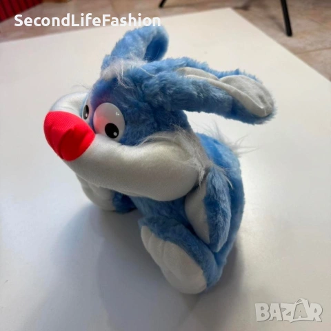 Винтидж плюшен заек от 80те произведен в Беларус , снимка 4 - Колекции - 54173259