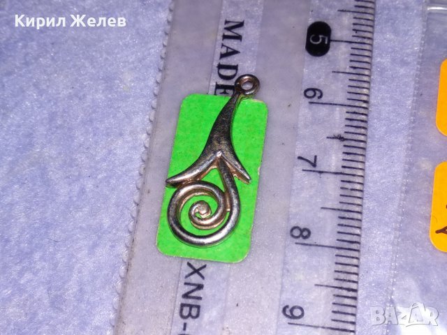 КРАСИВ СТИЛИЗИРАН ФИН СРЕБЪРЕН АРТ МЕДАЛЬОН СРЕБРО 925 ПРОБА 25162, снимка 4 - Колиета, медальони, синджири - 39331087