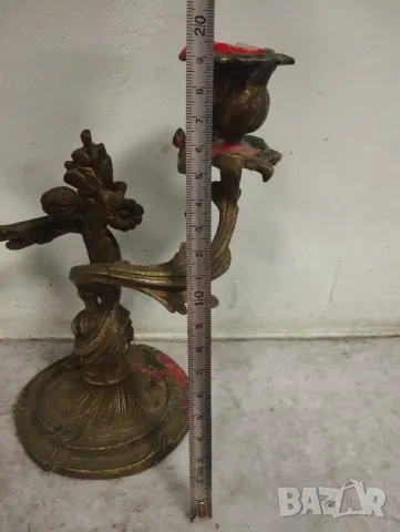 Два свещници рококо, снимка 2 - Други ценни предмети - 47485645