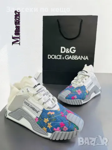 Дамски маратонки от естествен велур Dolce&Gabbana - Налични различни цветове Код D1138, снимка 9 - Маратонки - 47600290
