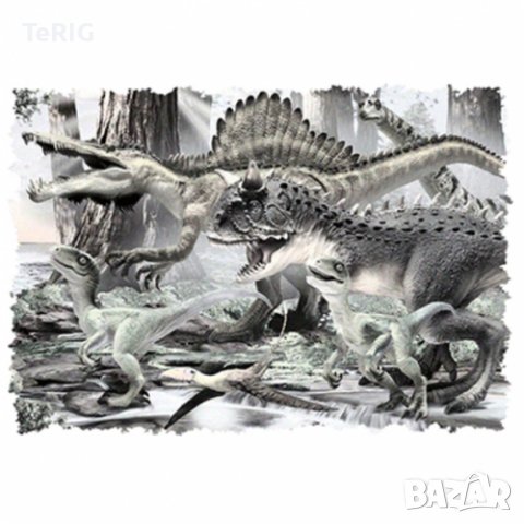 динозаври тениска със соларна щампа, снимка 2 - Детски тениски и потници - 37335261