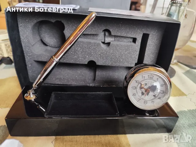 часовник три в едно за офис , снимка 2 - Антикварни и старинни предмети - 50220404