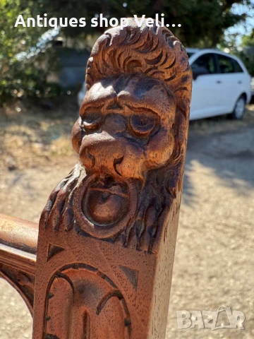 Стар трапезен стол №7294, снимка 6 - Антикварни и старинни предмети - 51250500