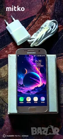 SAMSUNG GALAXY S7 Golden sand-Перфектно състояние на телефона, снимка 4 - Samsung - 55991810