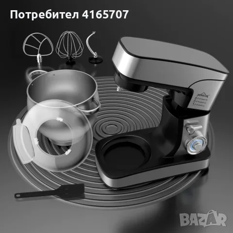 Планетарен миксер 12L 2500W, снимка 4 - Миксери - 55905807